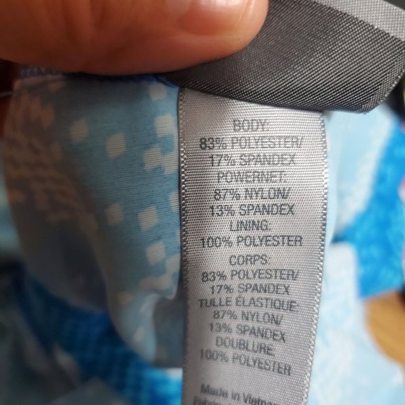 Champion C9 - Women’s Swim Tankini Top Large 12-14 - Blue - Polyester - Picture 6 of 7